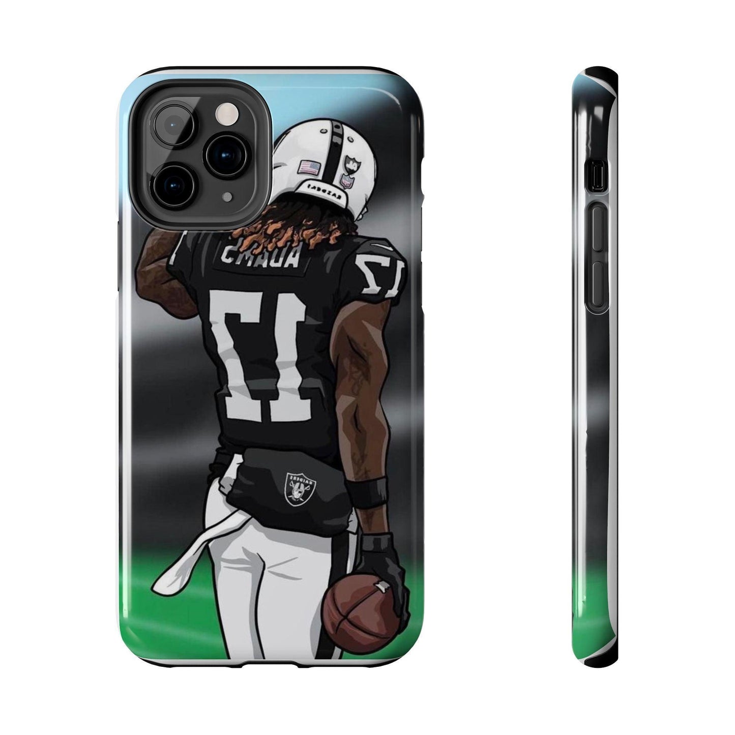 Adam 17 Player Showing Shirt Number Printed Tough Phone Case for iPhone & Samsung Galaxy - Bold Athlete Design - covers4phones