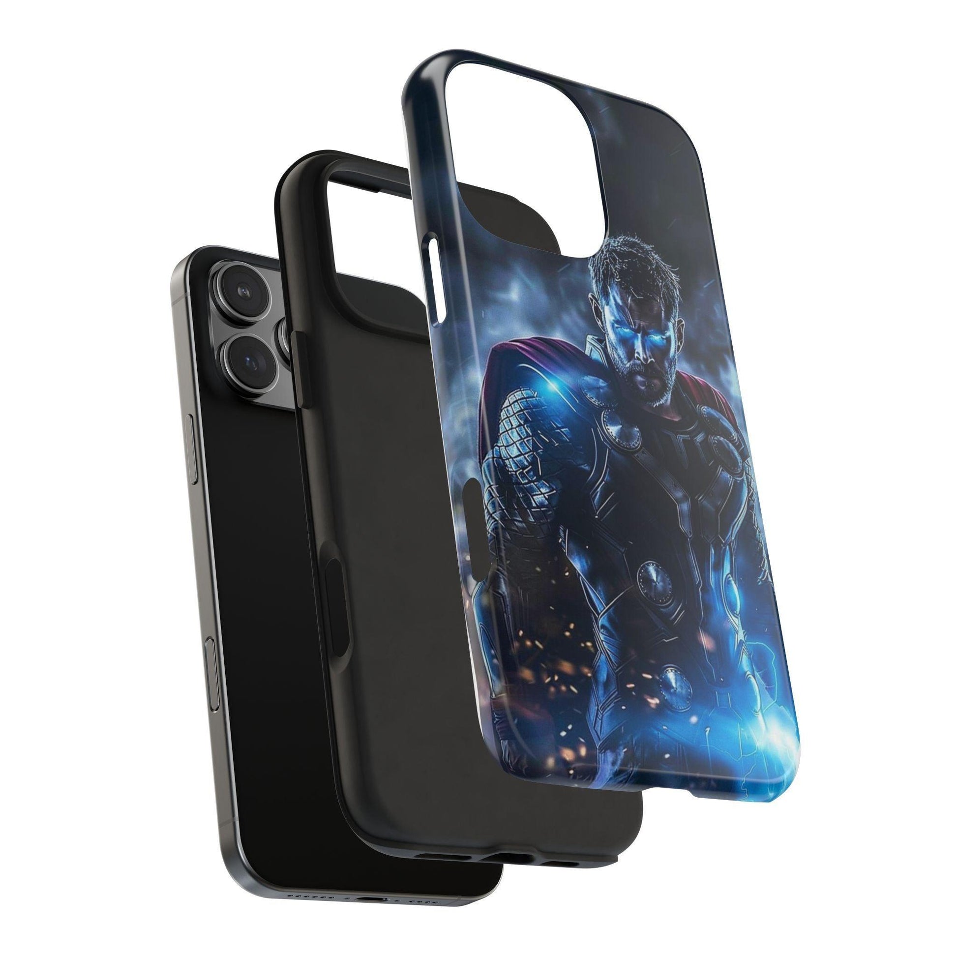 Thor, the God of Thunder in Action Printed Tough Phone Case for iPhone & Samsung Galaxy - Epic Superhero Design - covers4phones