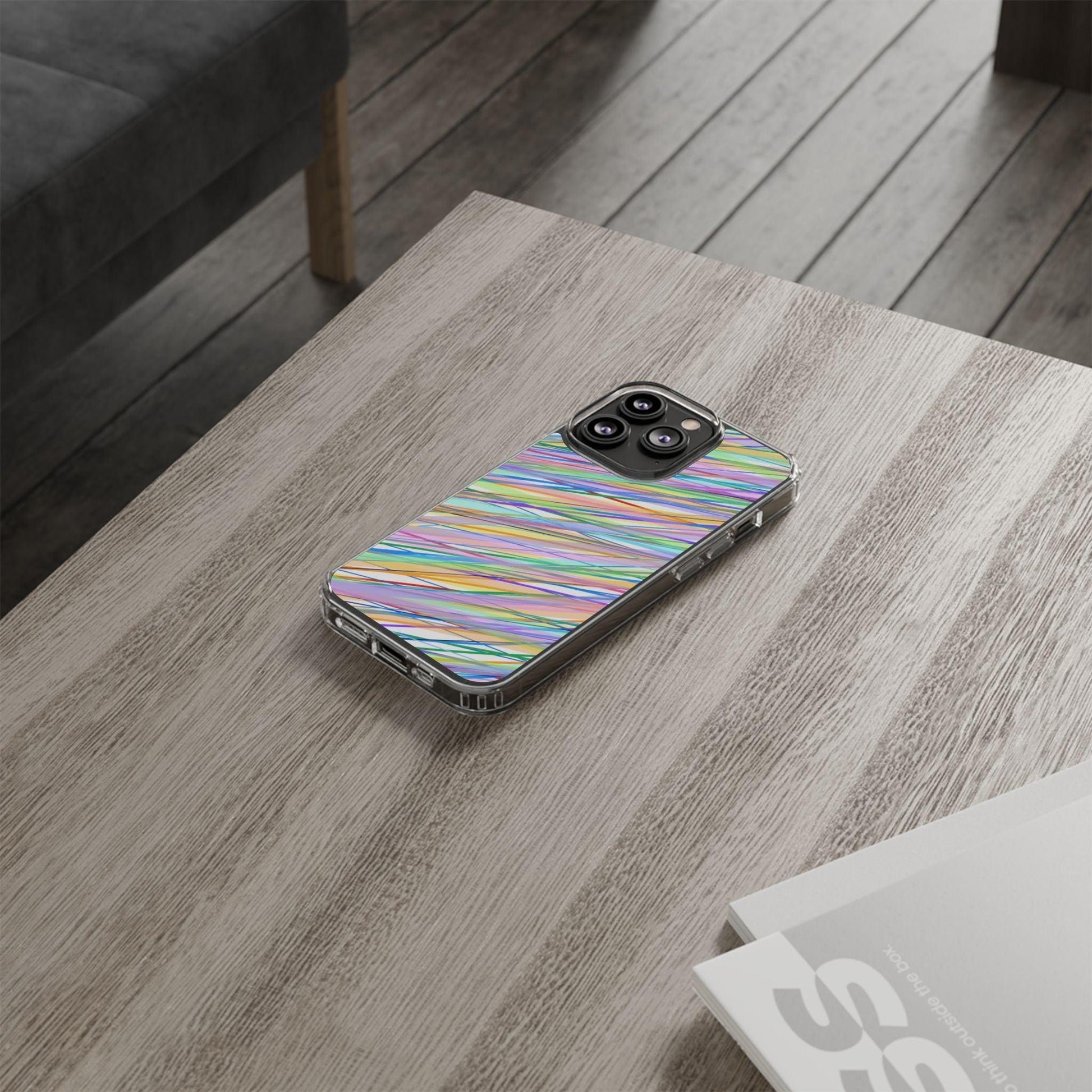 Threads Of Colors Clear Case - covers4phones