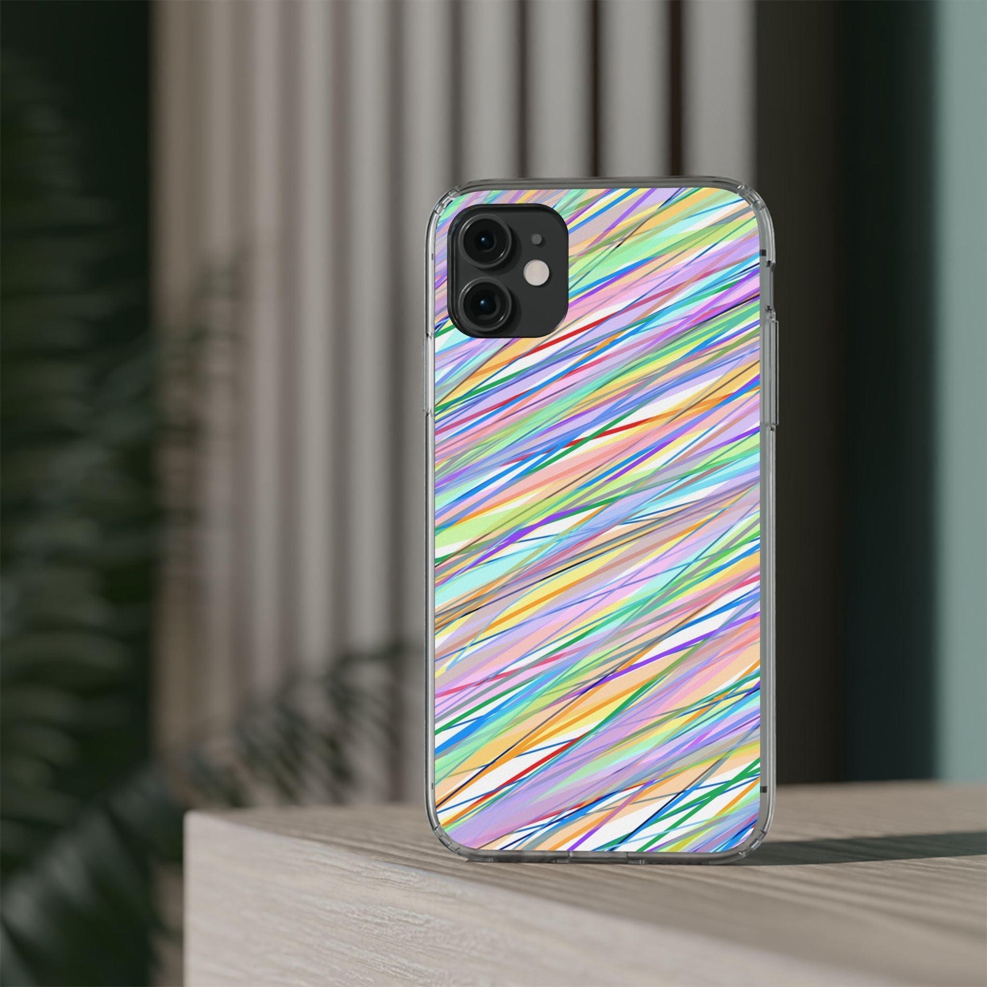 Threads Of Colors Clear Case - covers4phones