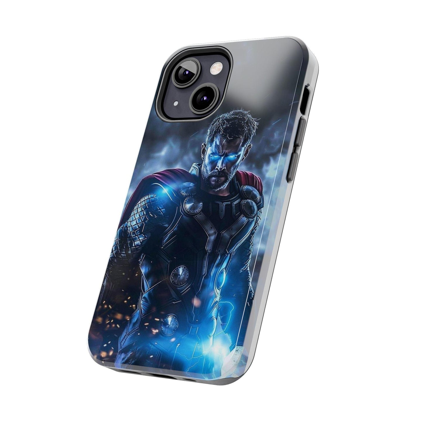 Thor, the God of Thunder in Action Printed Tough Phone Case for iPhone & Samsung Galaxy - Epic Superhero Design - covers4phones