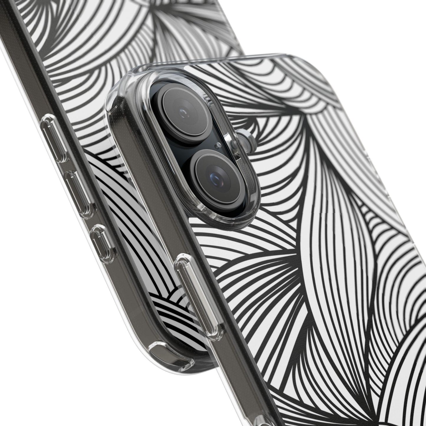 Black and White Illusion Clear Cases - covers4phones