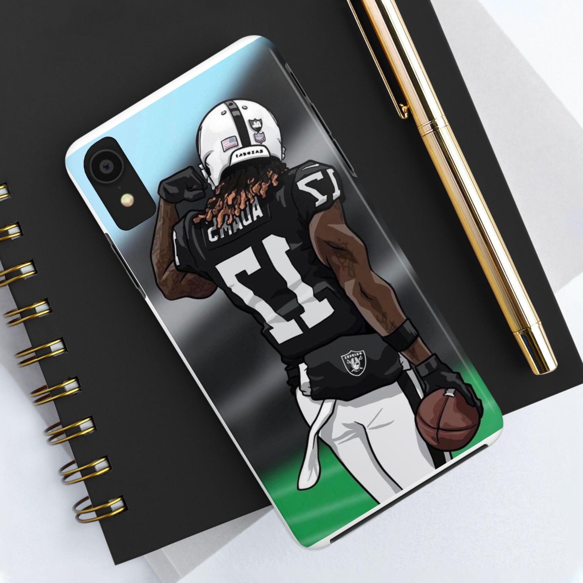 Adam 17 Player Showing Shirt Number Printed Tough Phone Case for iPhone & Samsung Galaxy - Bold Athlete Design - covers4phones