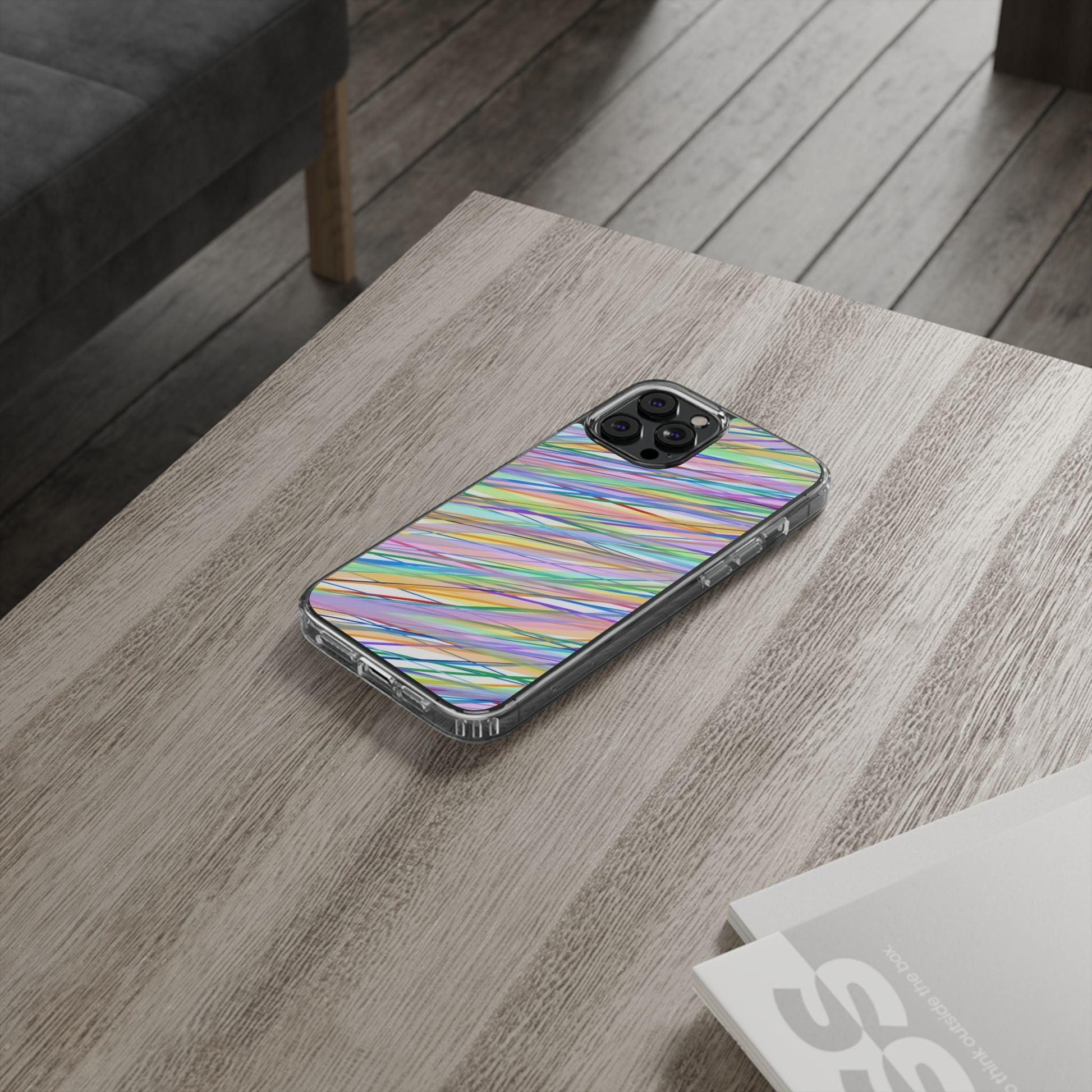 Threads Of Colors Clear Case - covers4phones