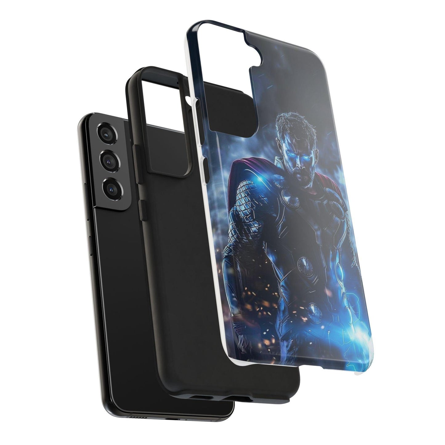Thor, the God of Thunder in Action Printed Tough Phone Case for iPhone & Samsung Galaxy - Epic Superhero Design - covers4phones