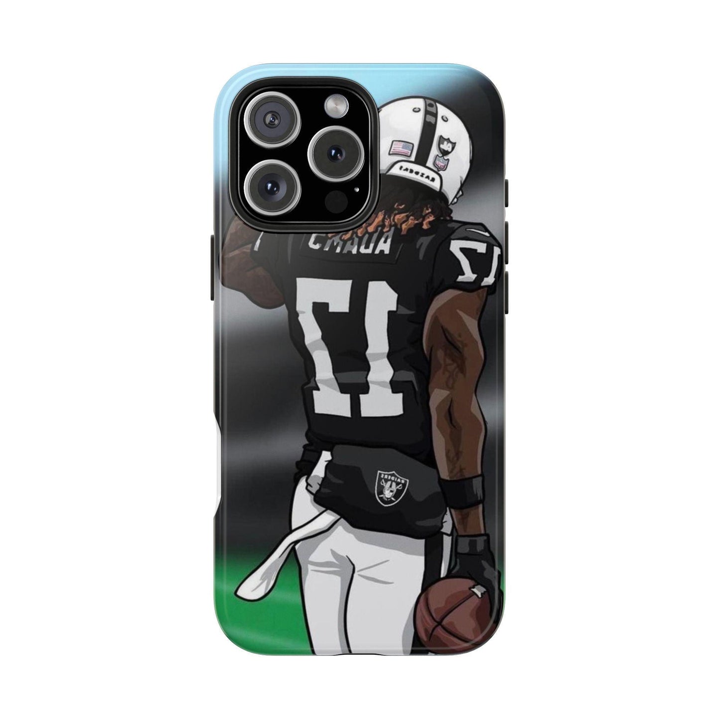 Adam 17 Player Showing Shirt Number Printed Tough Phone Case for iPhone & Samsung Galaxy - Bold Athlete Design - covers4phones