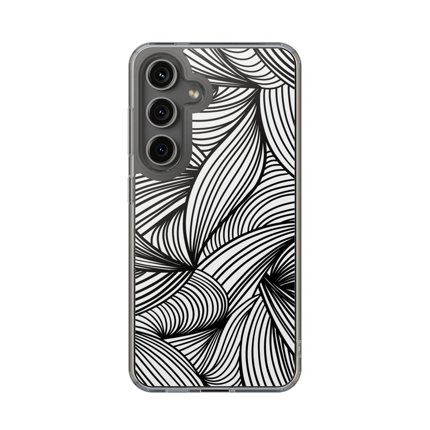 Black and White Illusion Clear Cases - covers4phones
