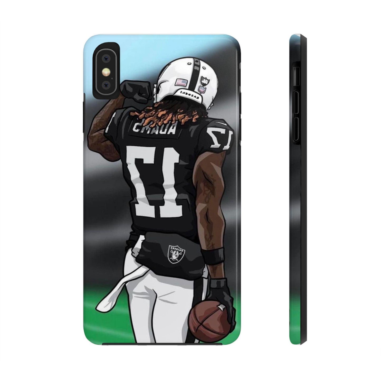 Adam 17 Player Showing Shirt Number Printed Tough Phone Case for iPhone & Samsung Galaxy - Bold Athlete Design - covers4phones