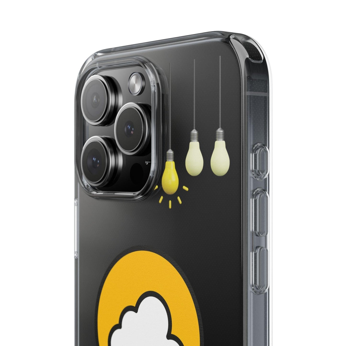 Clear Cases Bulbs with Light Representing Ideas - covers4phones