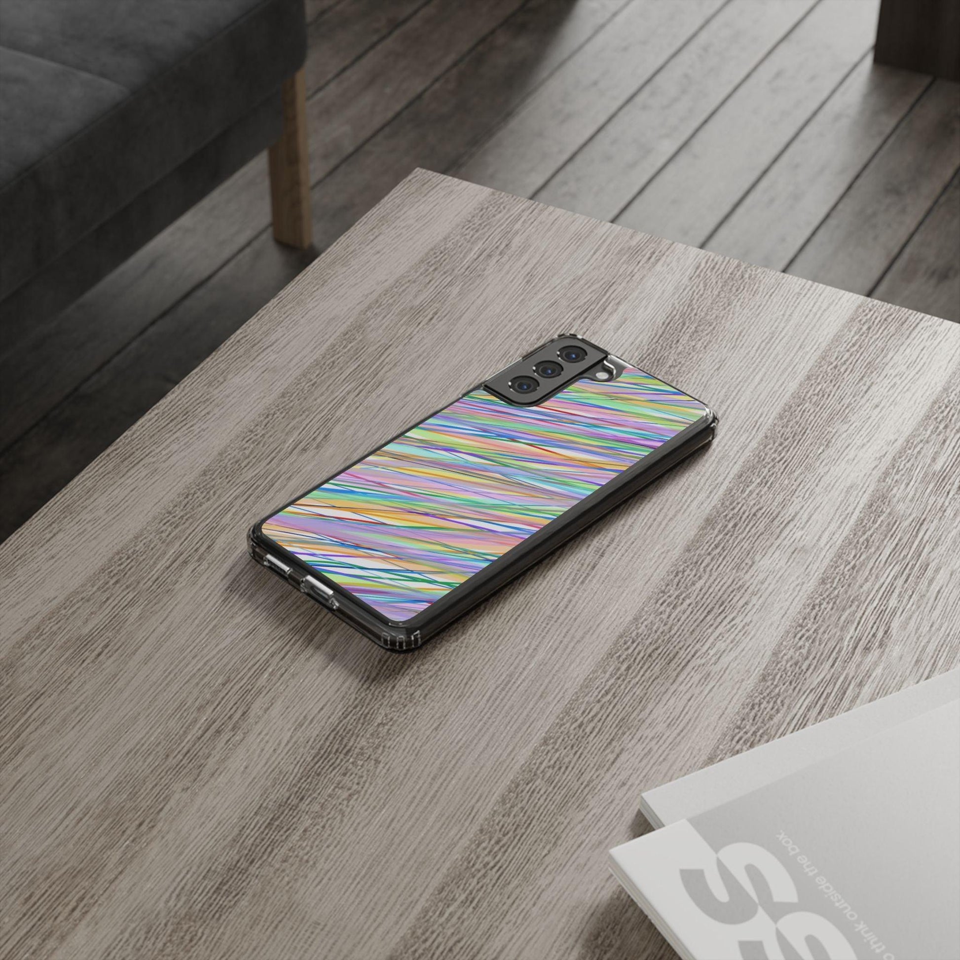 Threads Of Colors Clear Case - covers4phones