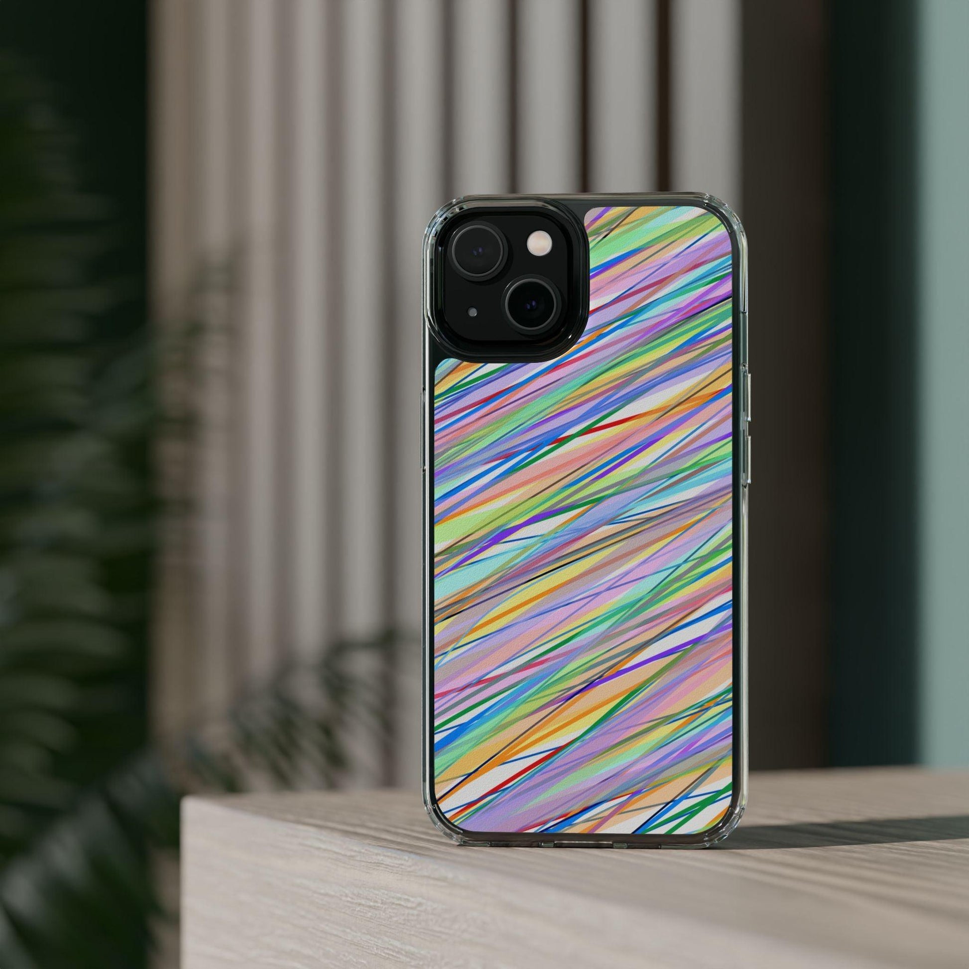 Threads Of Colors Clear Case - covers4phones