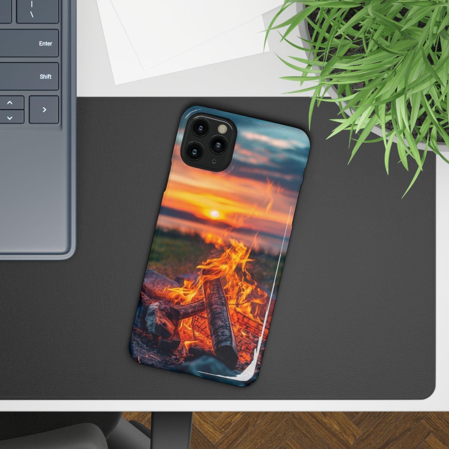 Woodland Fire Phone Case – Warmth of Nature’s Blaze on Your Device - covers4phones