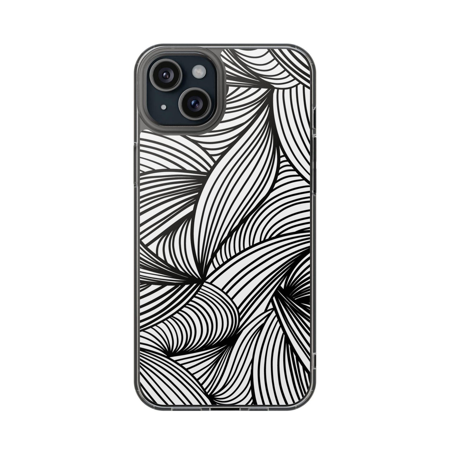 Black and White Illusion Clear Cases - covers4phones