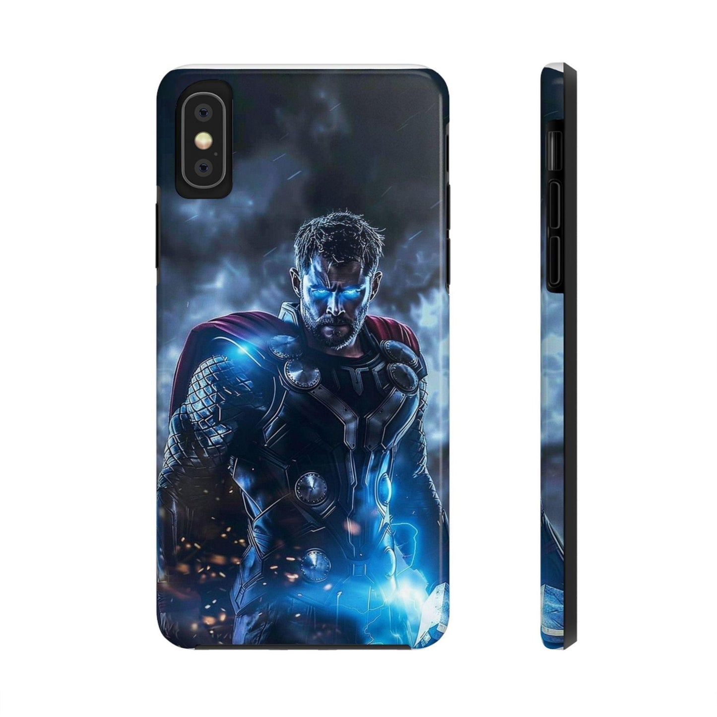 Thor, the God of Thunder in Action Printed Tough Phone Case for iPhone & Samsung Galaxy - Epic Superhero Design - covers4phones