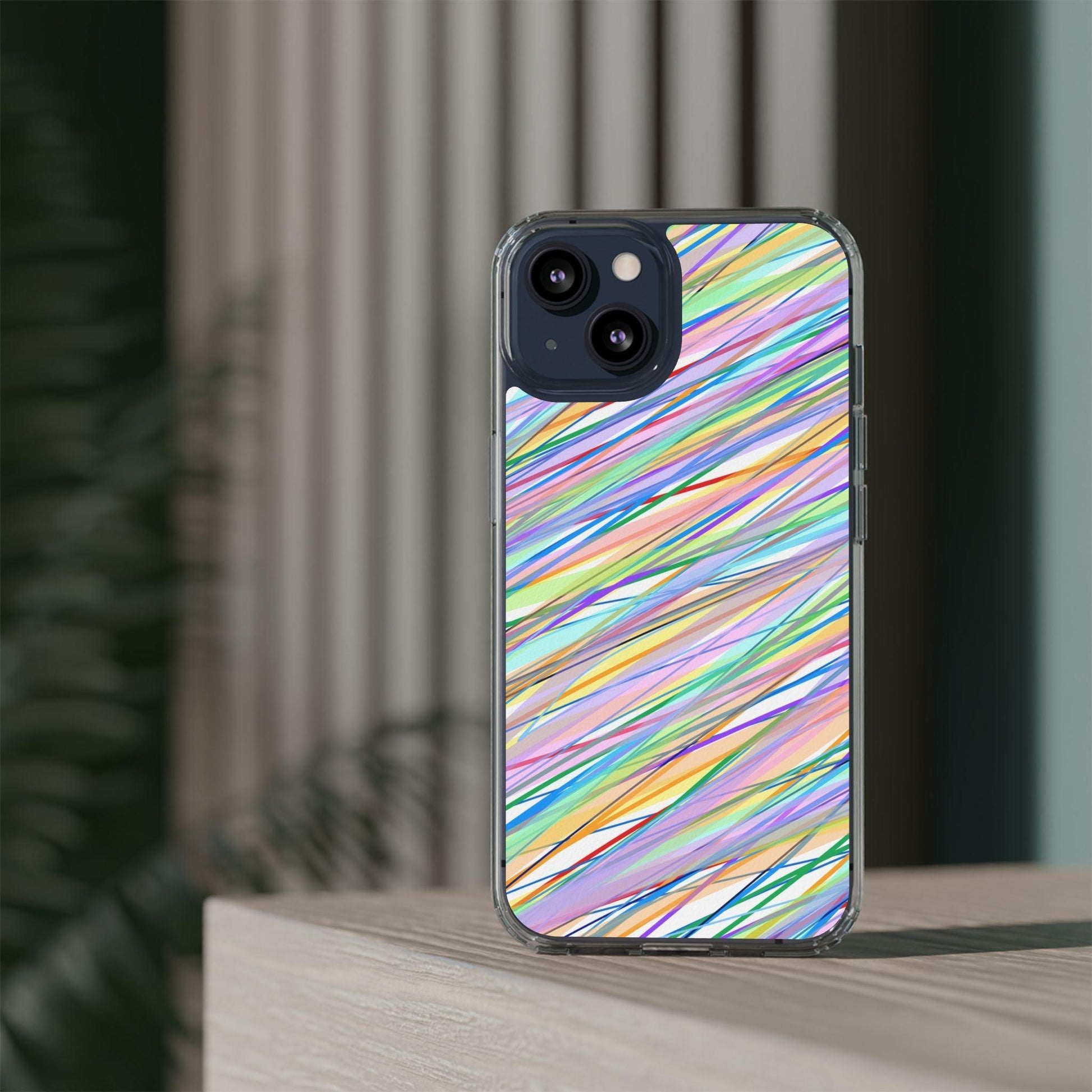 Threads Of Colors Clear Case - covers4phones