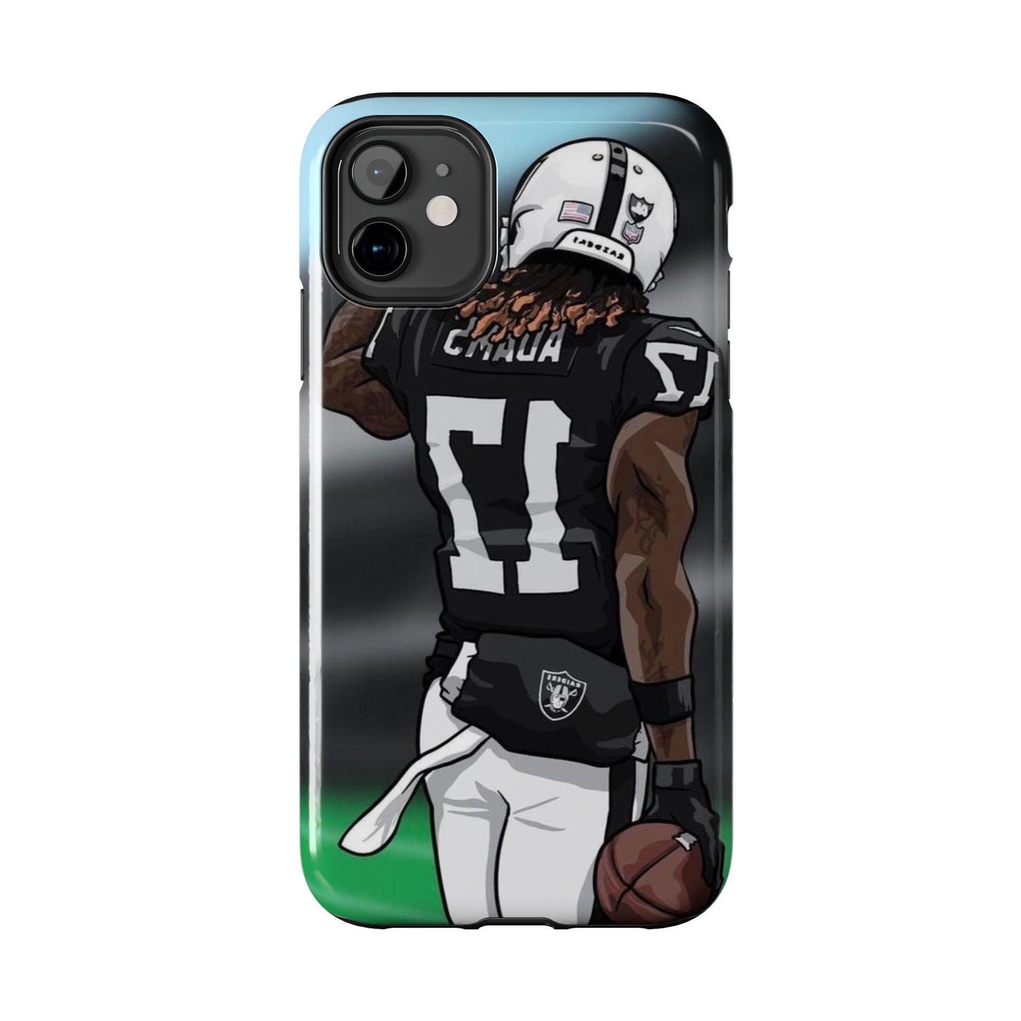 Adam 17 Player Showing Shirt Number Printed Tough Phone Case for iPhone & Samsung Galaxy - Bold Athlete Design - covers4phones