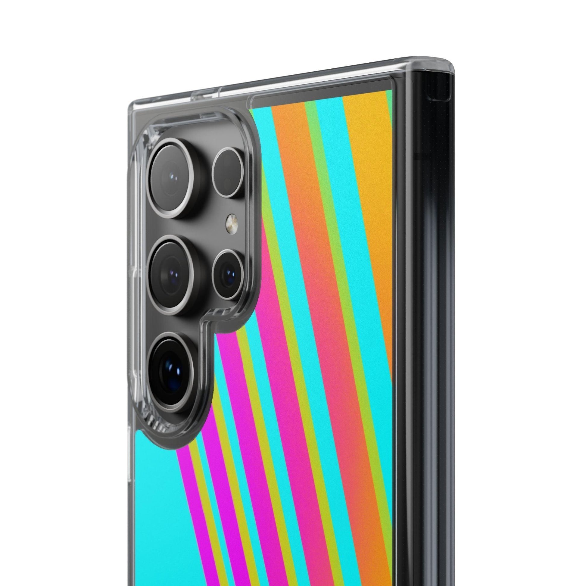 Abstract Pattern With Vibrant Color Clear Cases - covers4phones