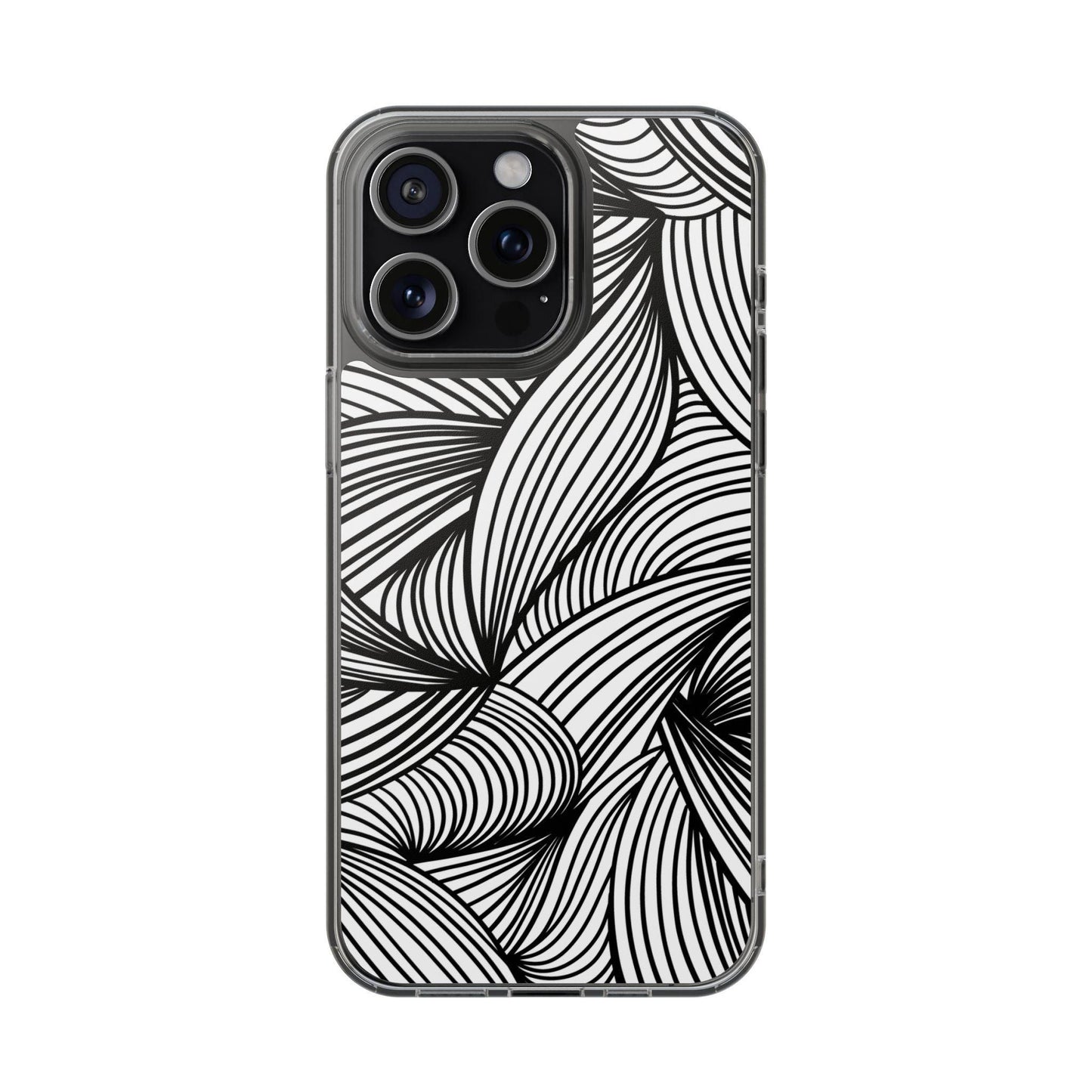 Black and White Illusion Clear Cases - covers4phones