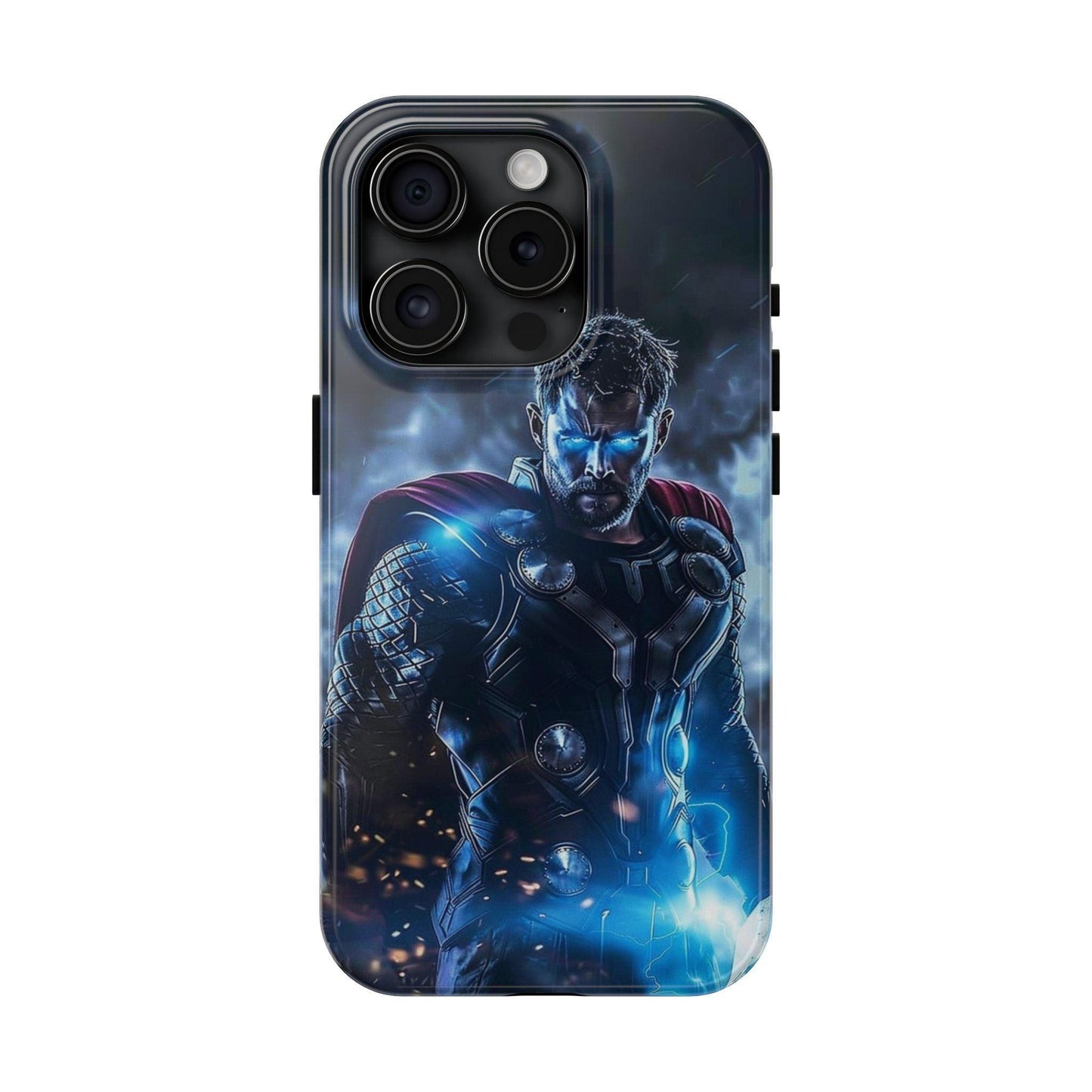 Thor, the God of Thunder in Action Printed Tough Phone Case for iPhone & Samsung Galaxy - Epic Superhero Design - covers4phones