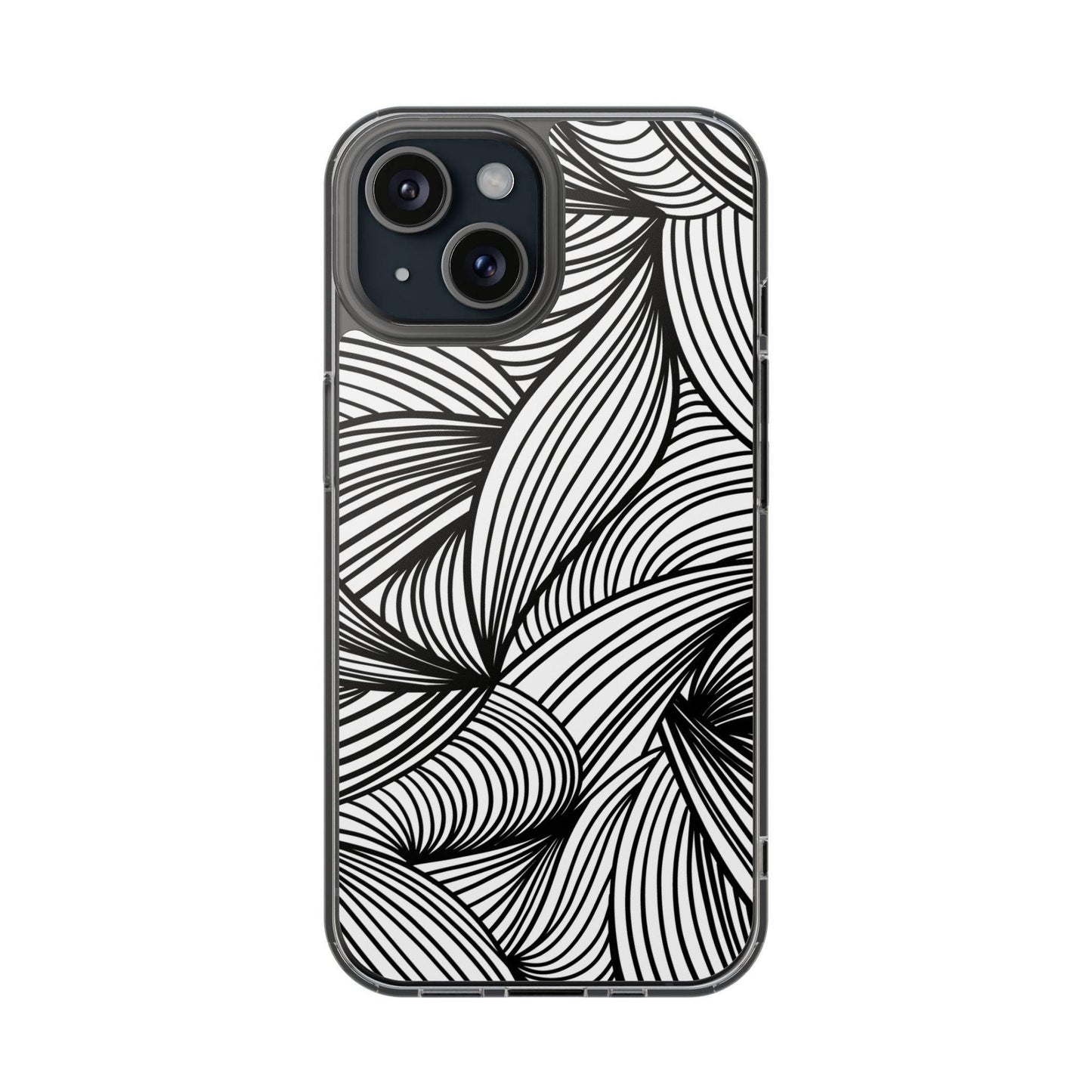 Black and White Illusion Clear Cases - covers4phones