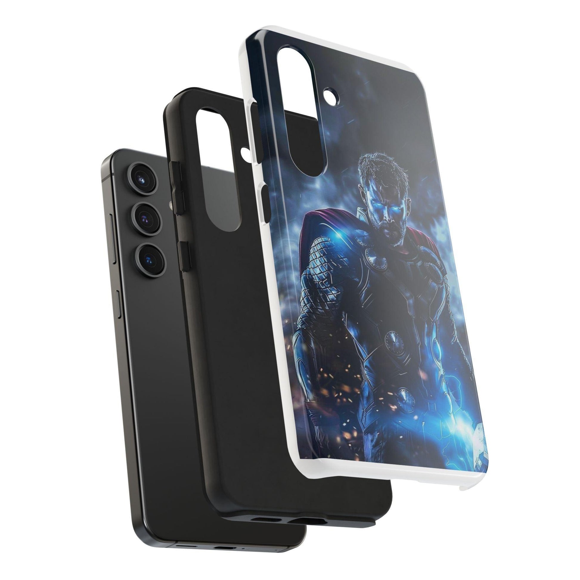 Thor, the God of Thunder in Action Printed Tough Phone Case for iPhone & Samsung Galaxy - Epic Superhero Design - covers4phones
