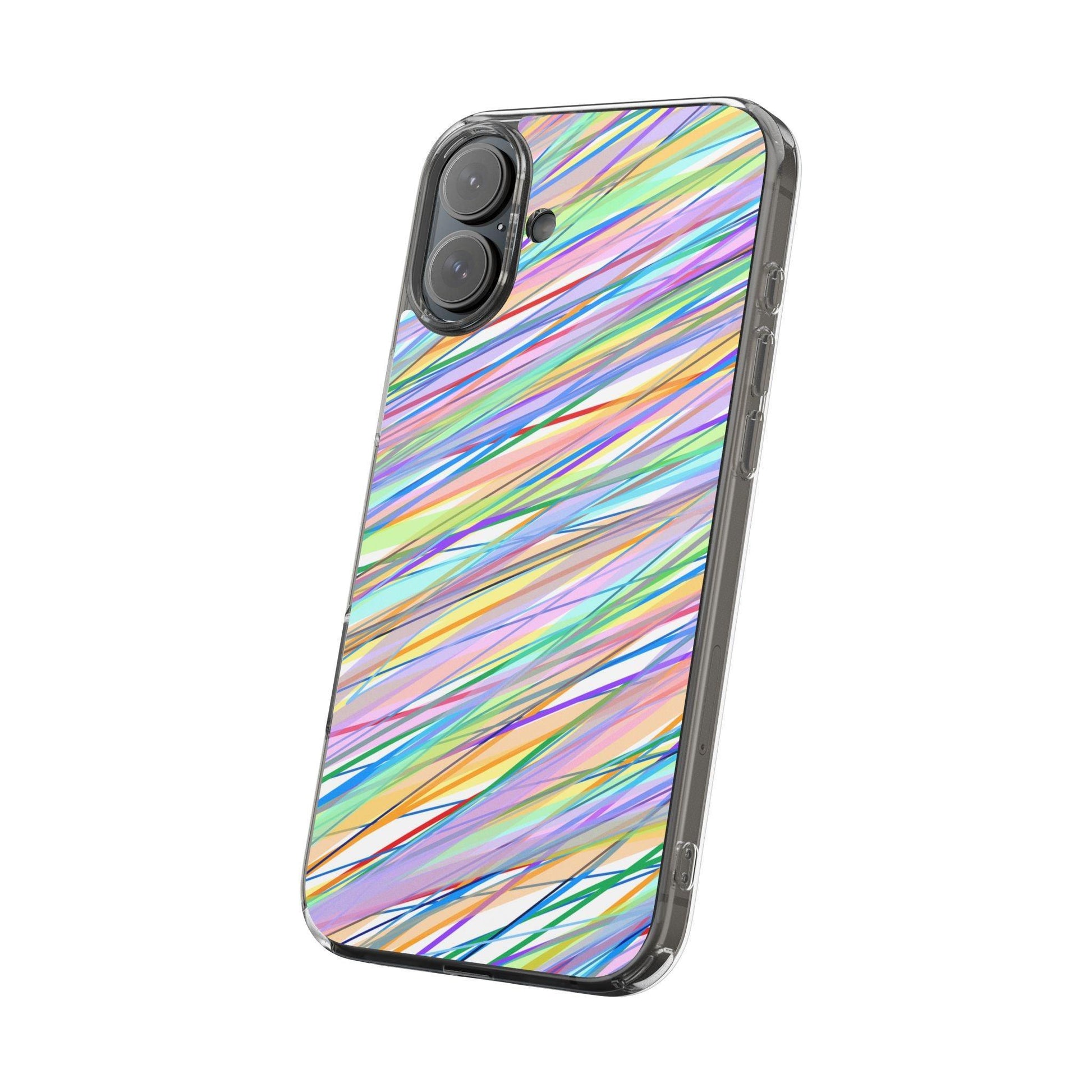 Threads Of Colors Clear Case - covers4phones