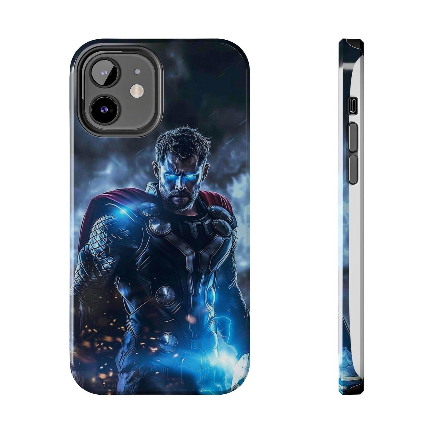 Thor, the God of Thunder in Action Printed Tough Phone Case for iPhone & Samsung Galaxy - Epic Superhero Design - covers4phones