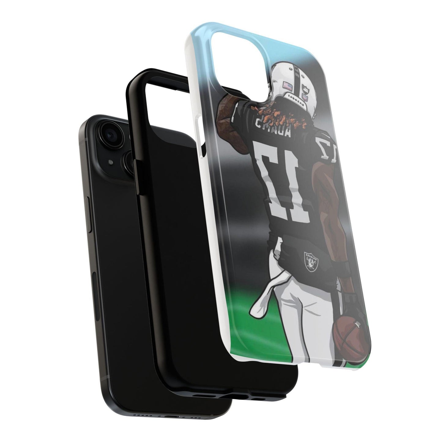 Adam 17 Player Showing Shirt Number Printed Tough Phone Case for iPhone & Samsung Galaxy - Bold Athlete Design - covers4phones