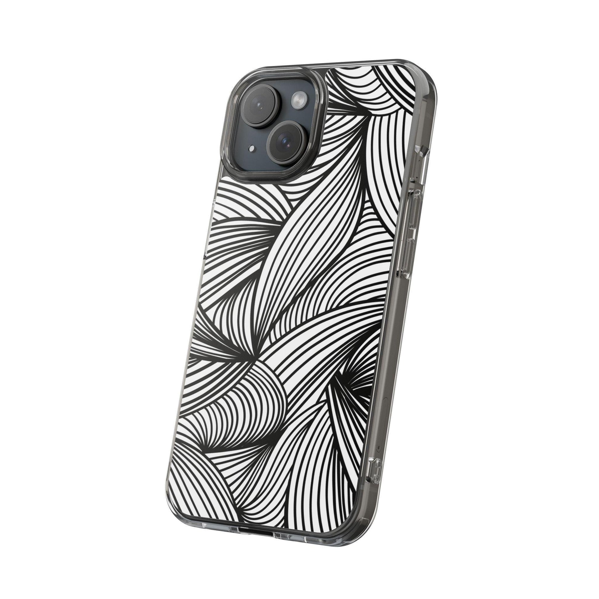 Black and White Illusion Clear Cases - covers4phones