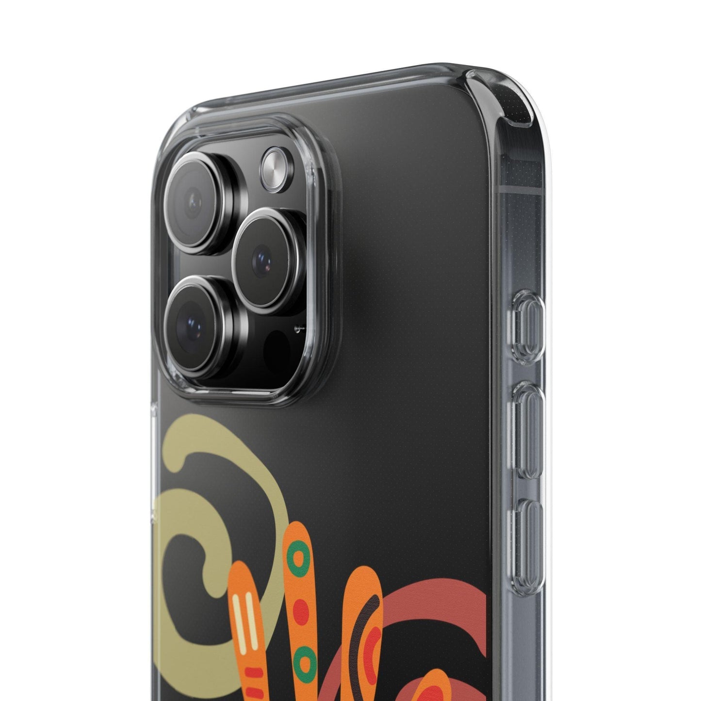 Clear Cases Colorful Hand Print design - covers4phones