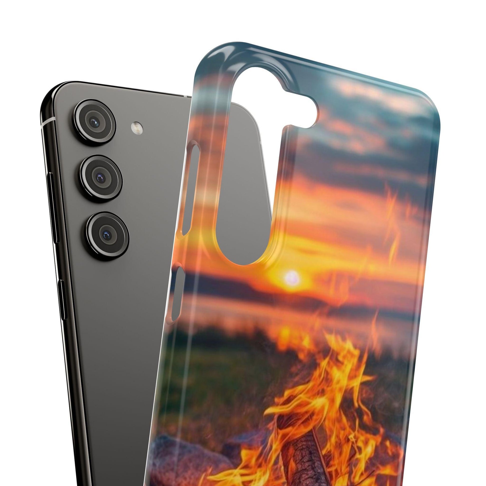 Woodland Fire Phone Case – Warmth of Nature’s Blaze on Your Device - covers4phones