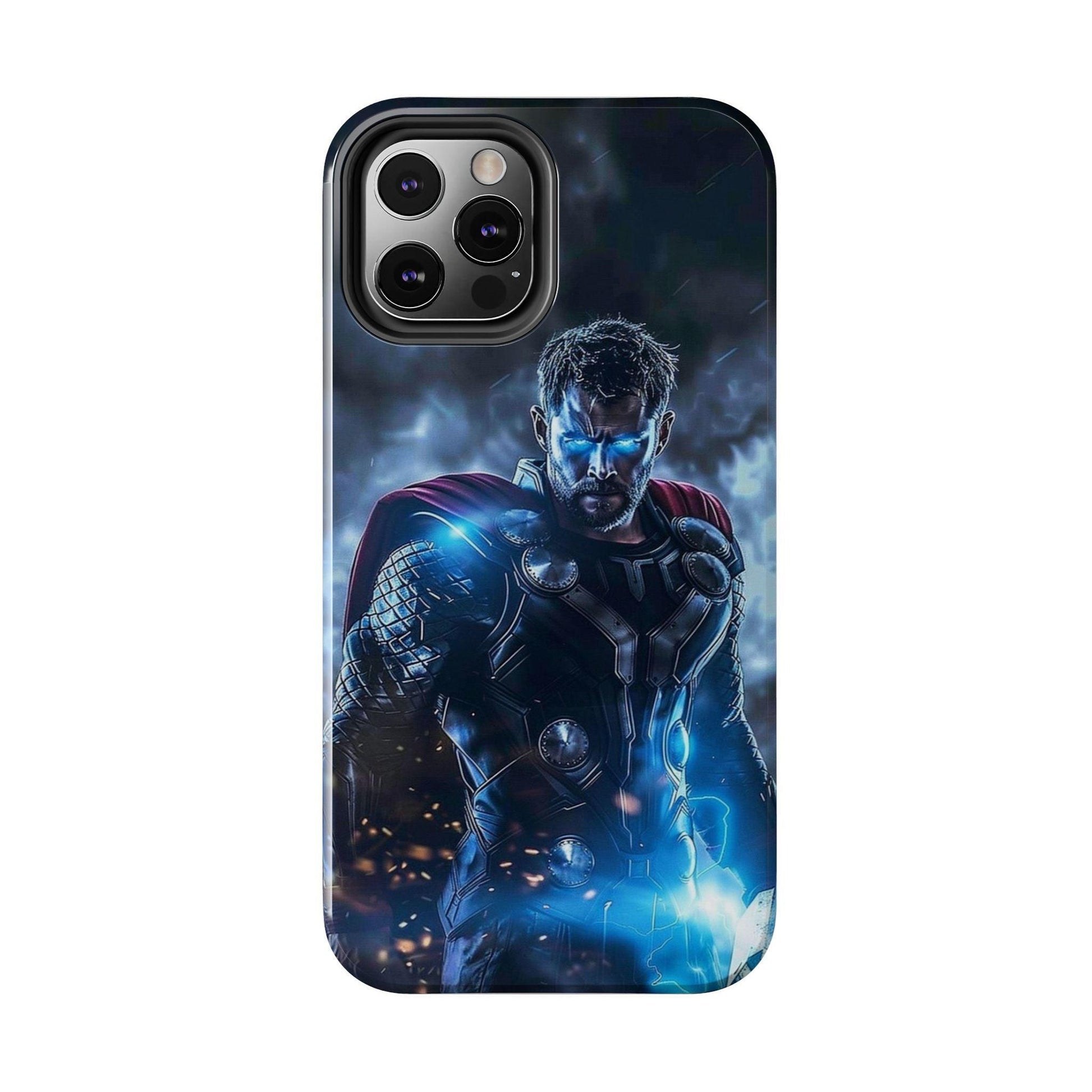 Thor, the God of Thunder in Action Printed Tough Phone Case for iPhone & Samsung Galaxy - Epic Superhero Design - covers4phones