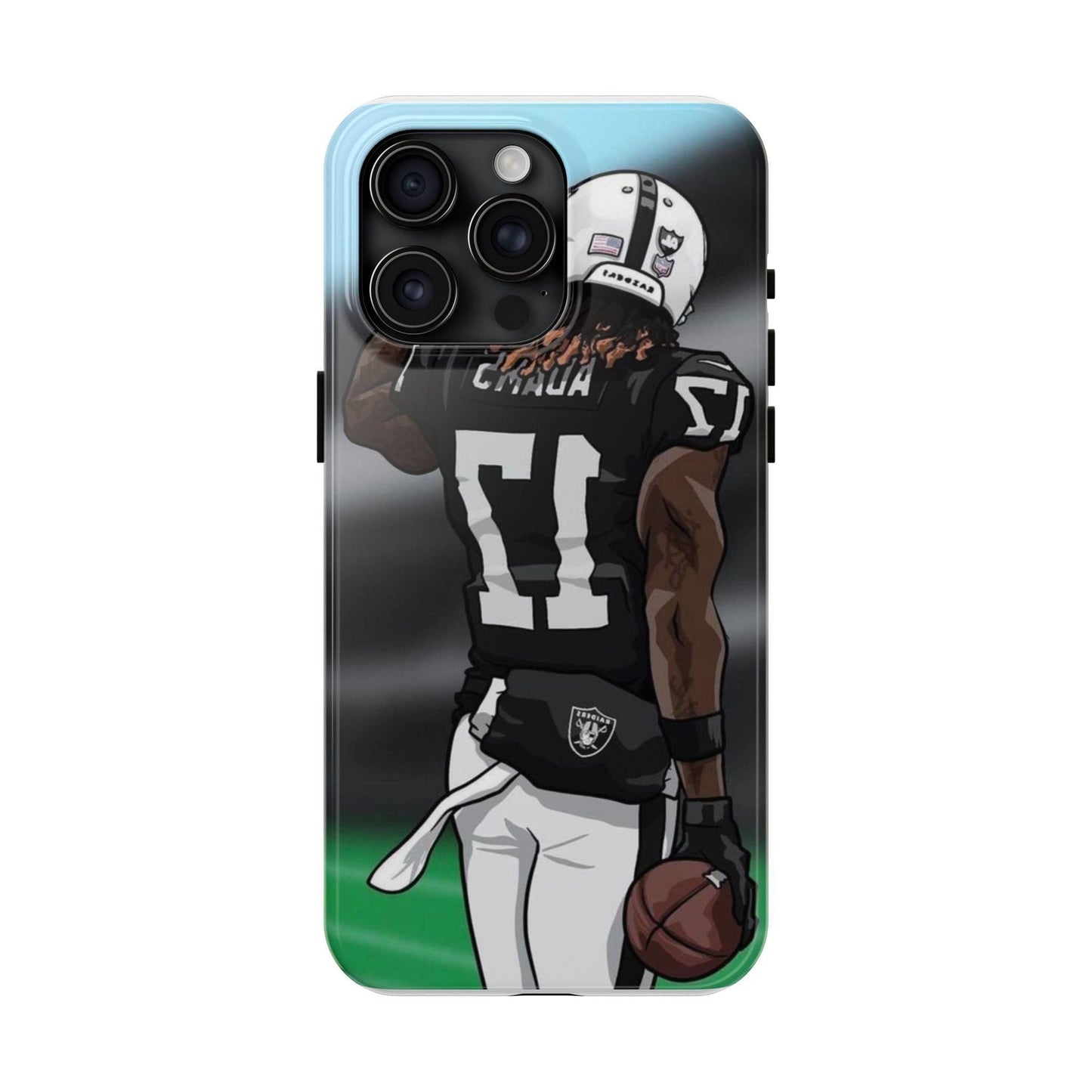 Adam 17 Player Showing Shirt Number Printed Tough Phone Case for iPhone & Samsung Galaxy - Bold Athlete Design - covers4phones