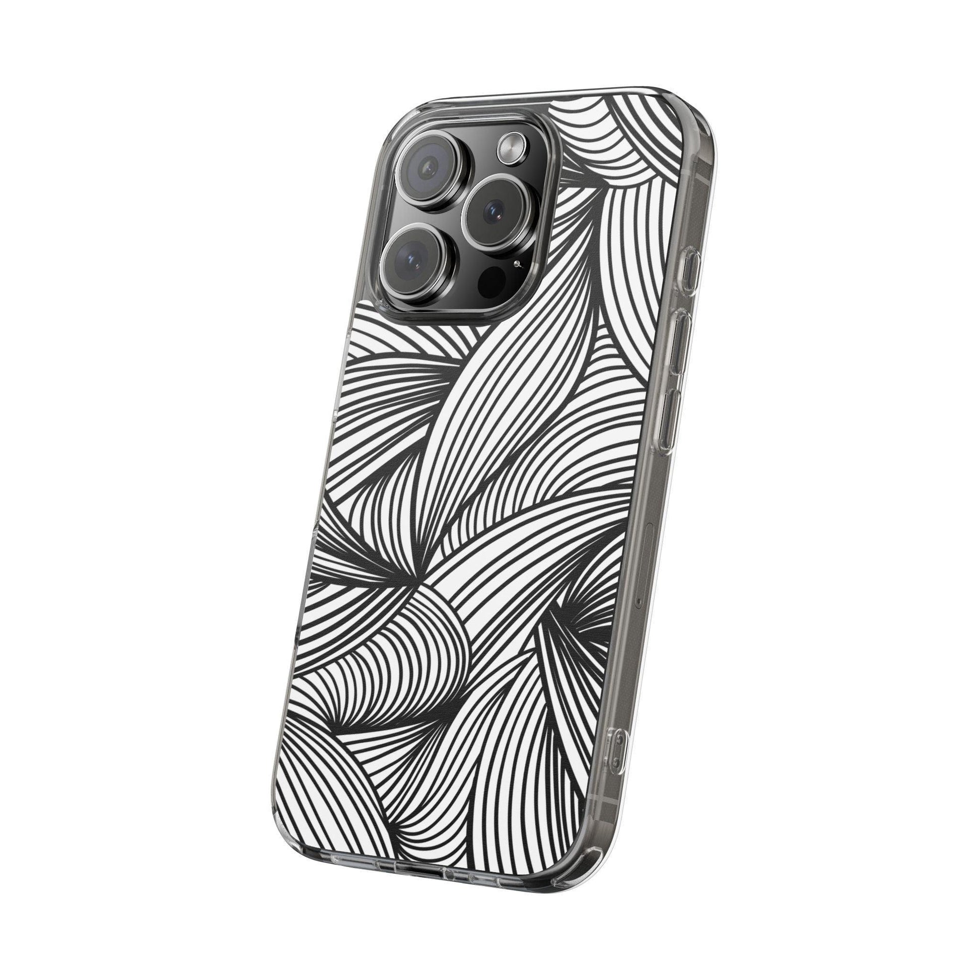 Black and White Illusion Clear Cases - covers4phones