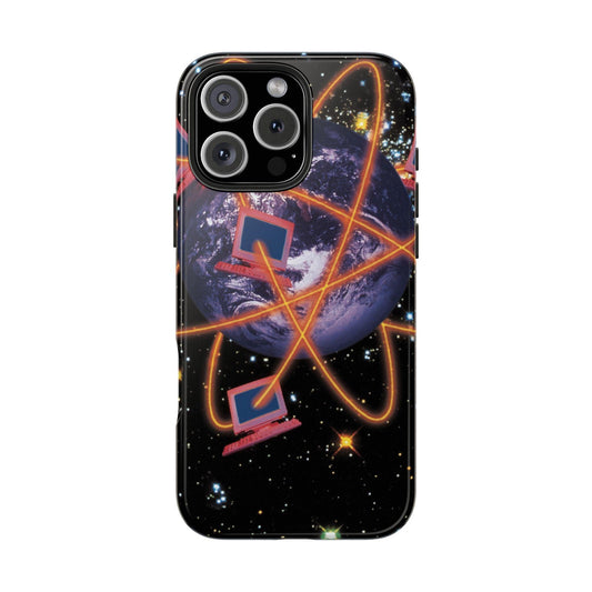 Computer Galaxy Printed With Orbiting Tough Phone Cases - covers4phones
