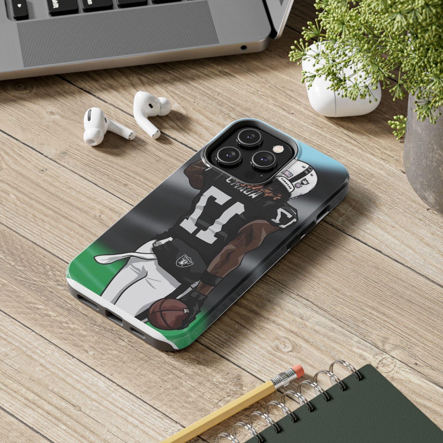 Adam 17 Player Showing Shirt Number Printed Tough Phone Case for iPhone & Samsung Galaxy - Bold Athlete Design - covers4phones
