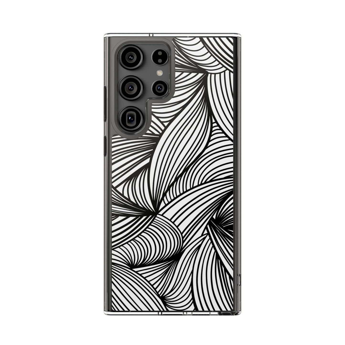 Black and White Illusion Clear Cases - covers4phones