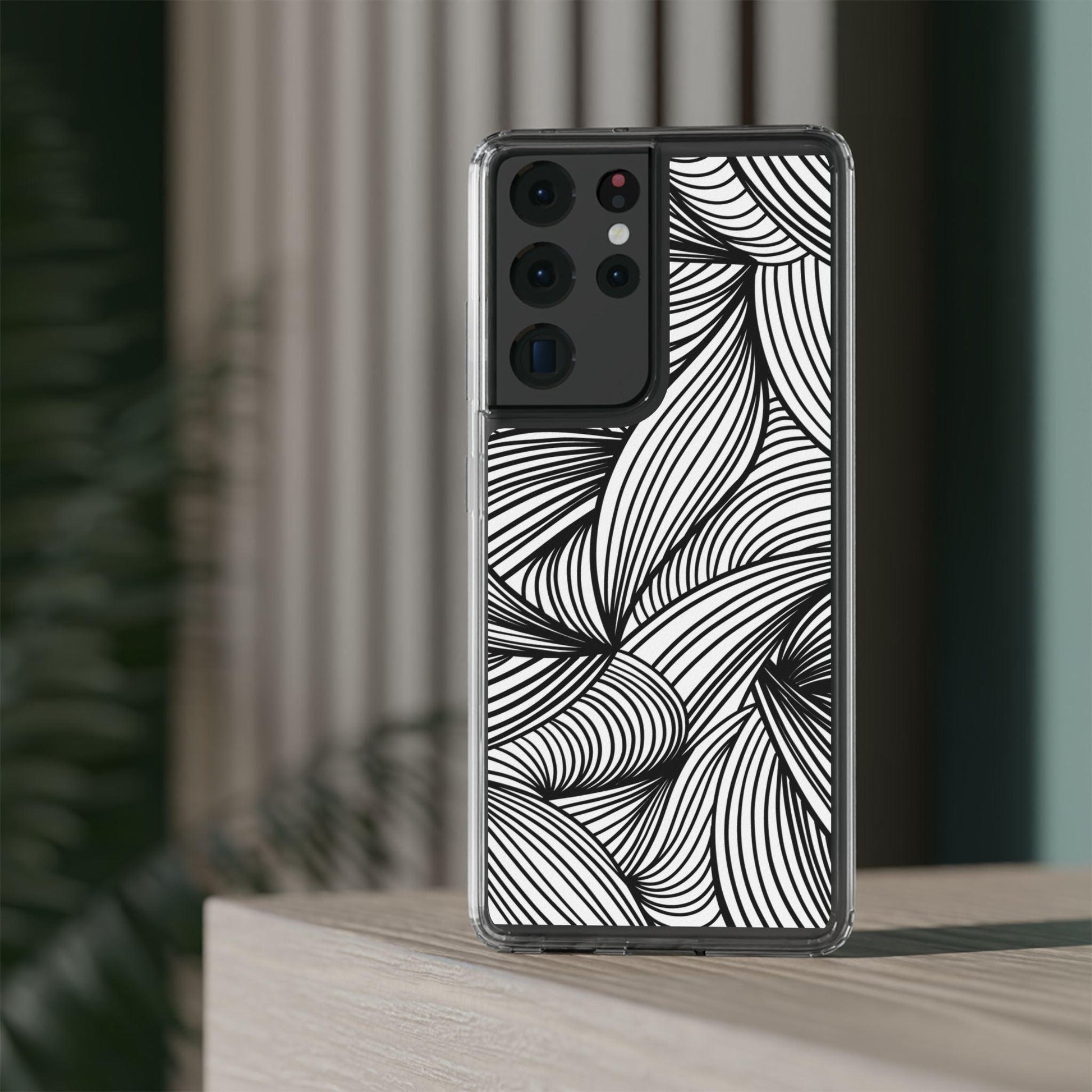 Black and White Illusion Clear Cases - covers4phones