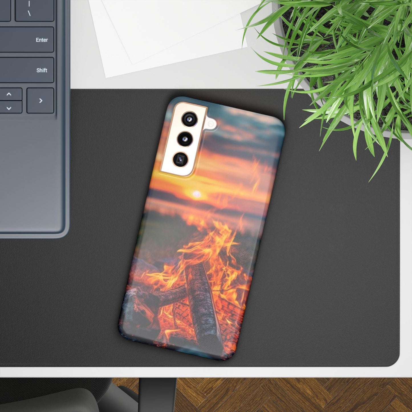 Woodland Fire Phone Case – Warmth of Nature’s Blaze on Your Device - covers4phones