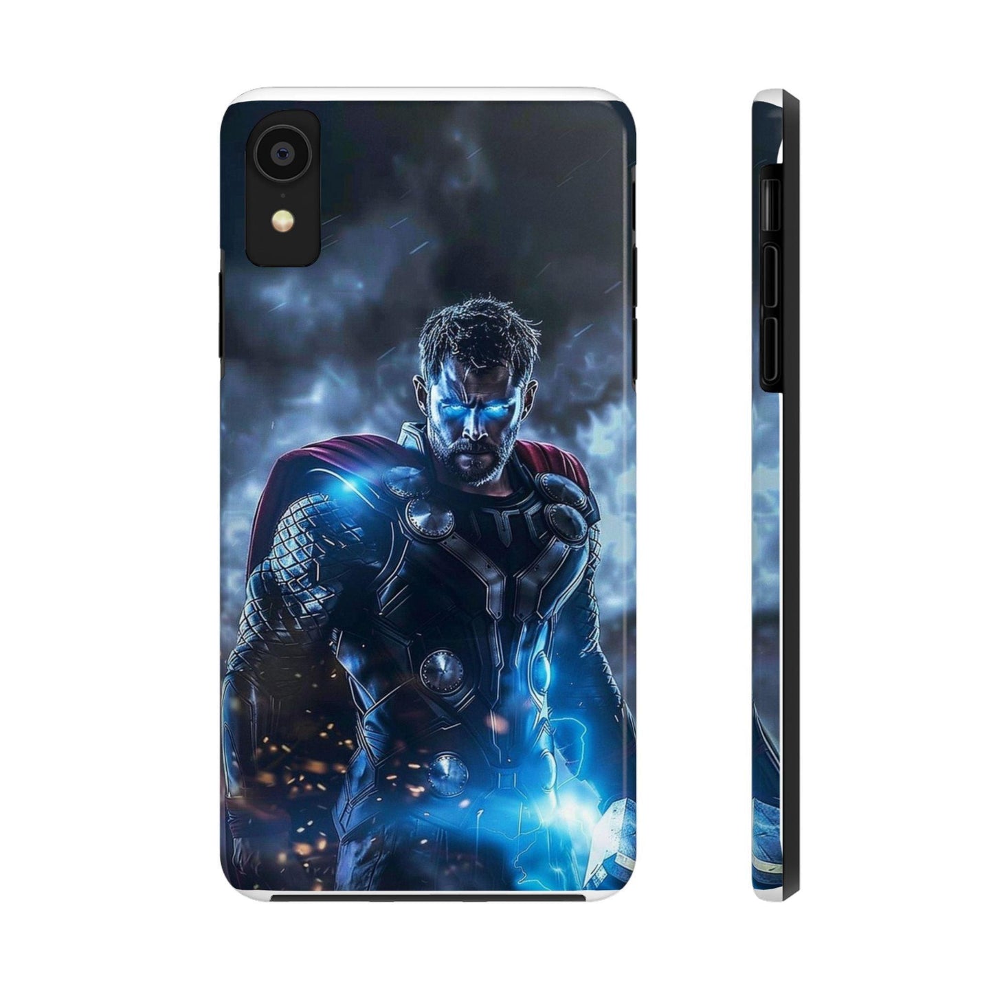 Thor, the God of Thunder in Action Printed Tough Phone Case for iPhone & Samsung Galaxy - Epic Superhero Design - covers4phones