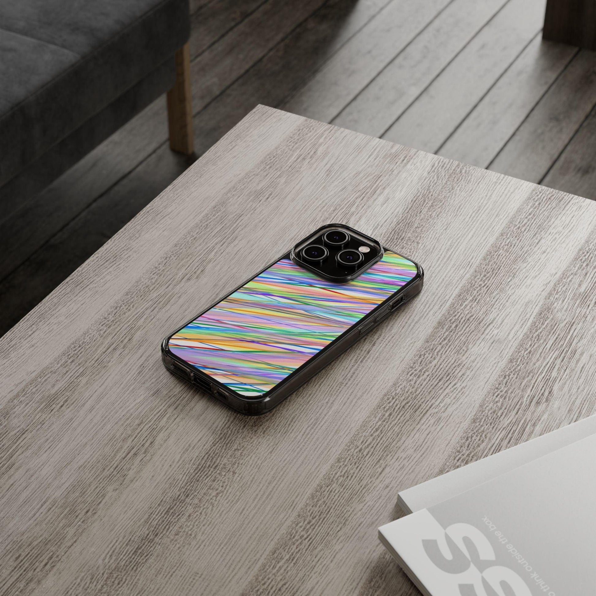 Threads Of Colors Clear Case - covers4phones
