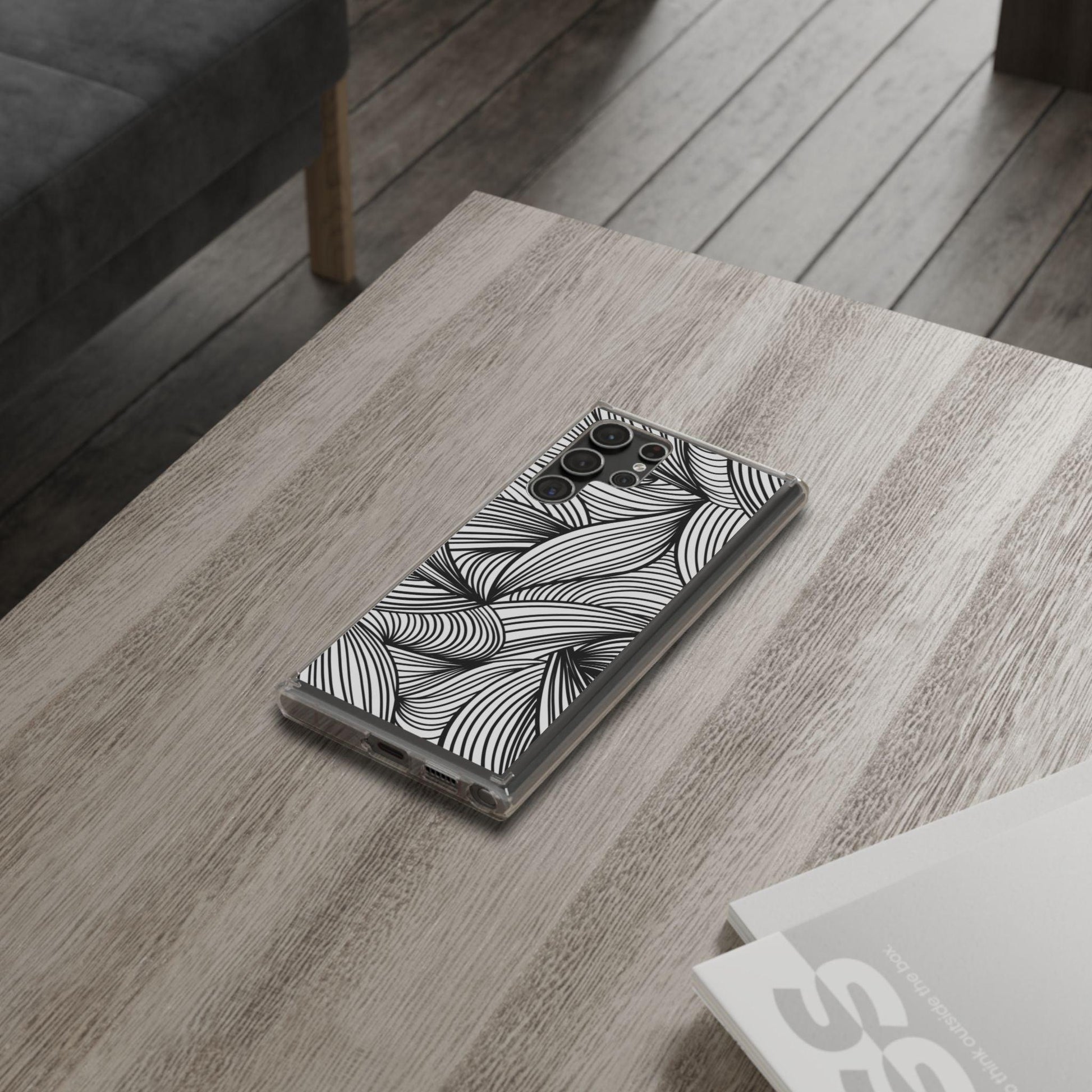 Black and White Illusion Clear Cases - covers4phones