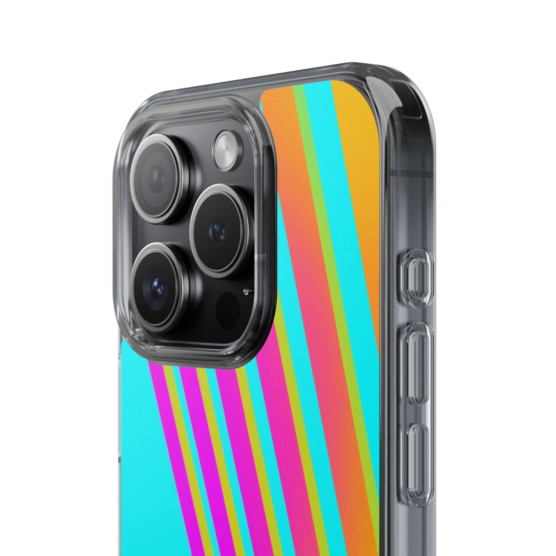 Abstract Pattern With Vibrant Color Clear Cases - covers4phones