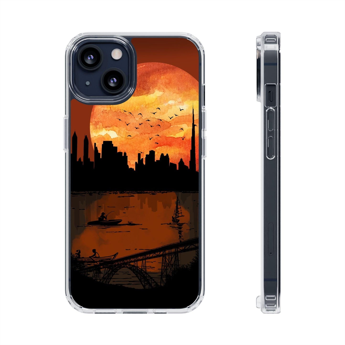 Fading Fire: The Mystery of the Dark Sunset Clear Cases - covers4phones