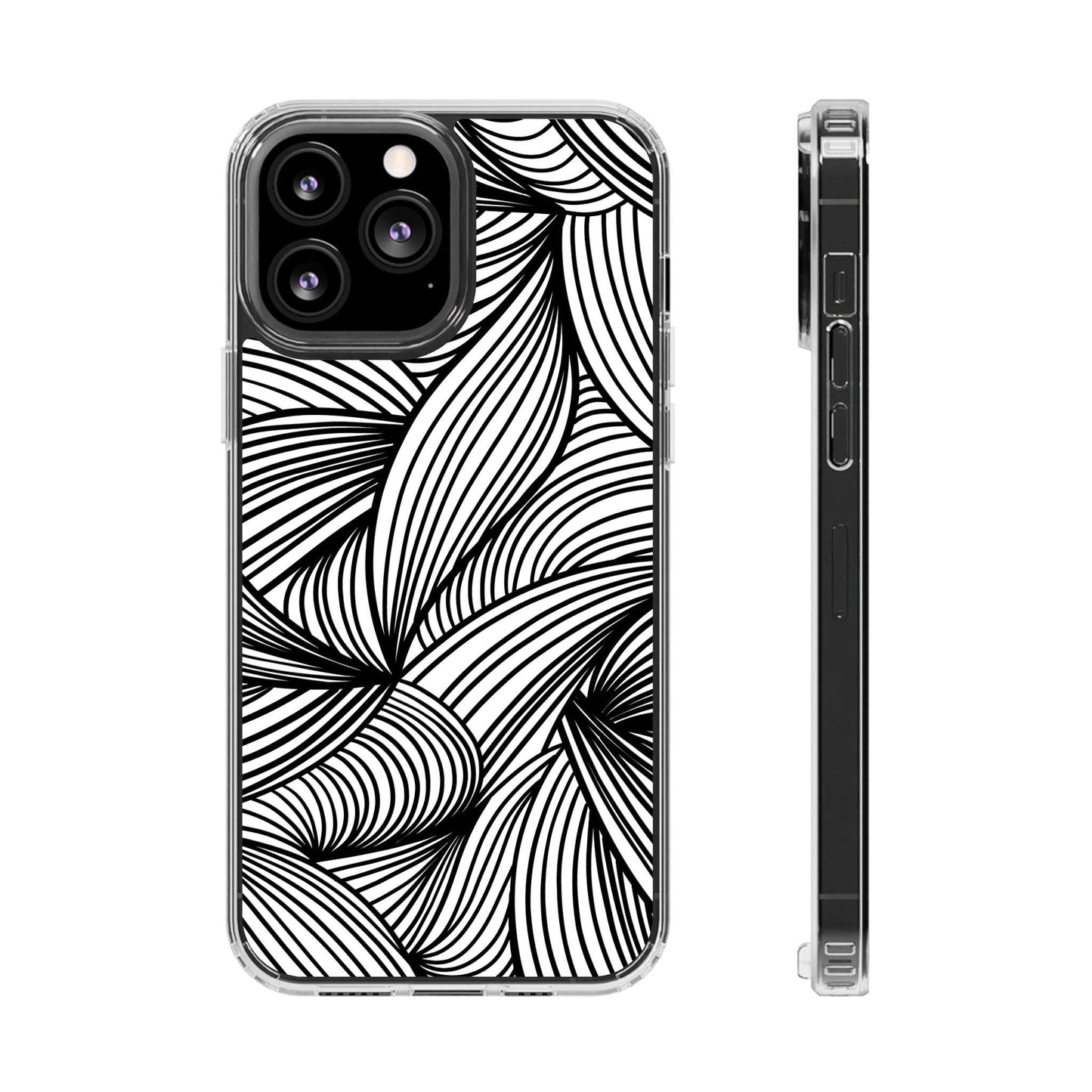 Black and White Illusion Clear Cases - covers4phones