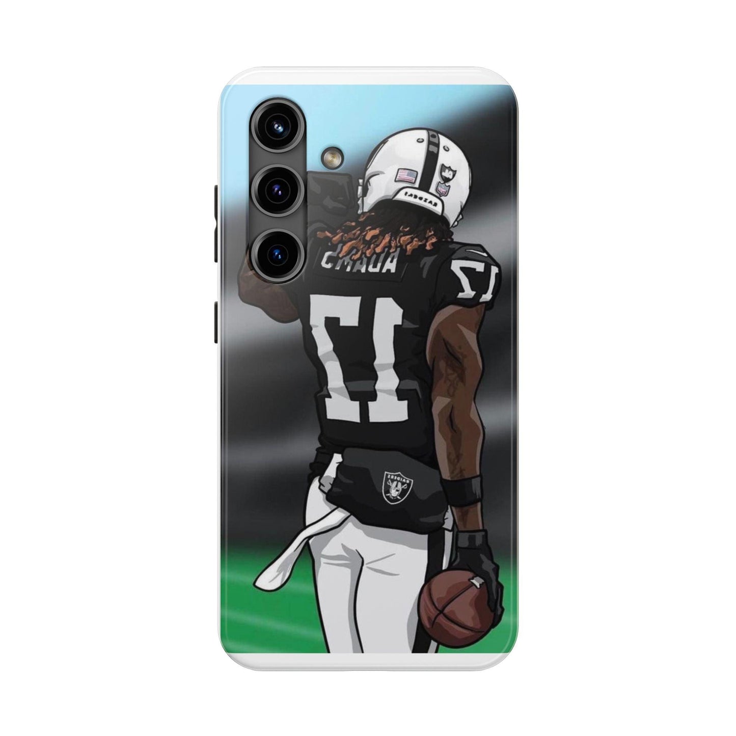 Adam 17 Player Showing Shirt Number Printed Tough Phone Case for iPhone & Samsung Galaxy - Bold Athlete Design - covers4phones