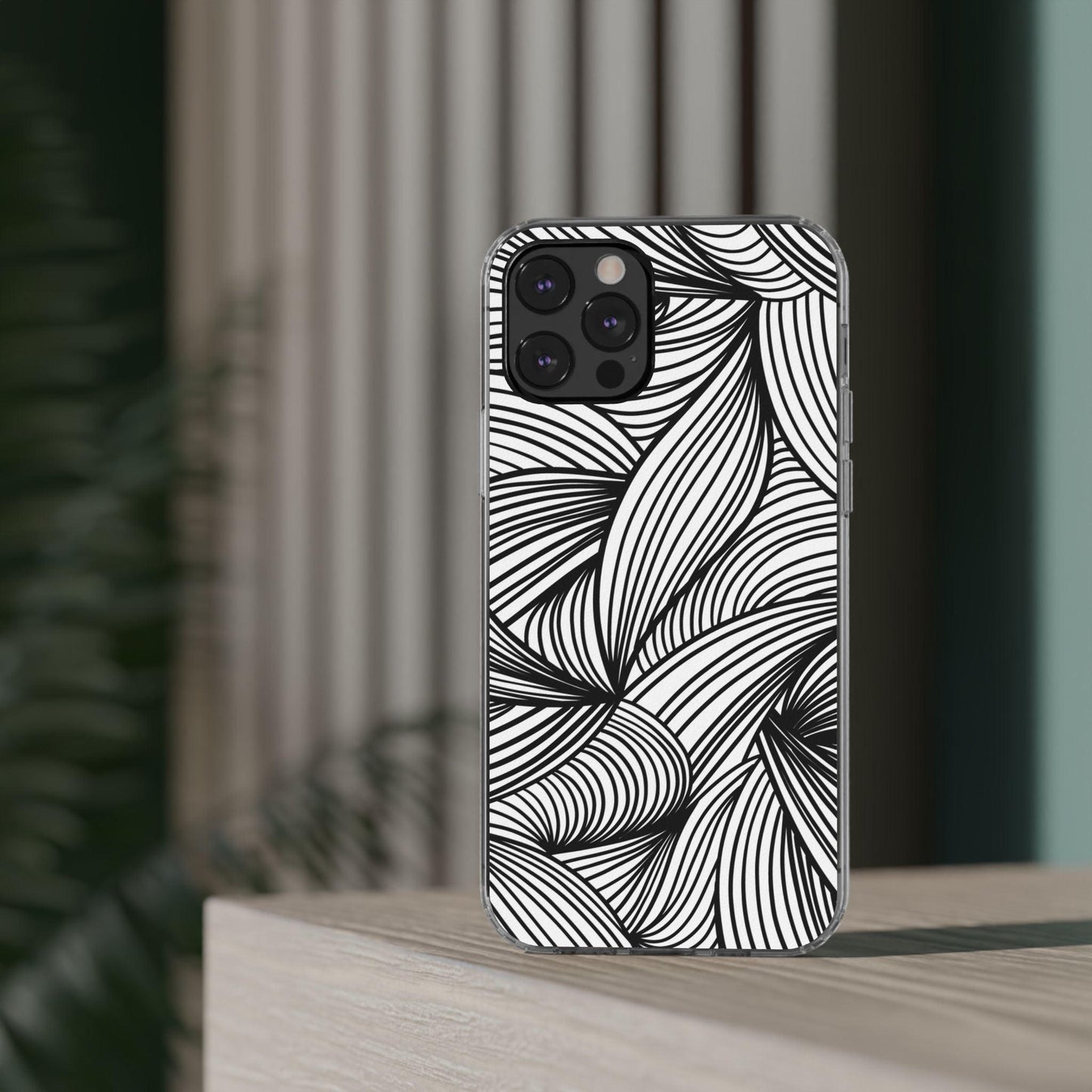 Black and White Illusion Clear Cases - covers4phones