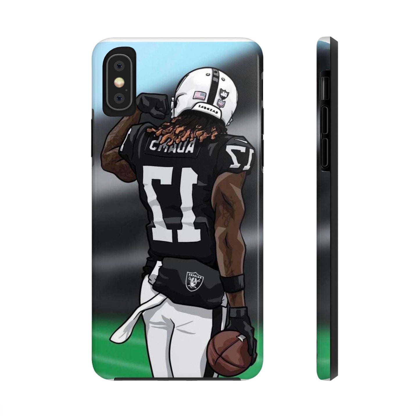Adam 17 Player Showing Shirt Number Printed Tough Phone Case for iPhone & Samsung Galaxy - Bold Athlete Design - covers4phones