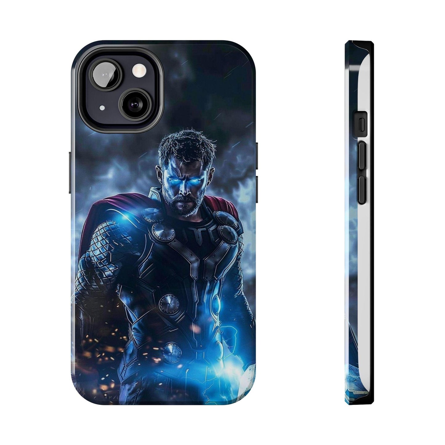 Thor, the God of Thunder in Action Printed Tough Phone Case for iPhone & Samsung Galaxy - Epic Superhero Design - covers4phones