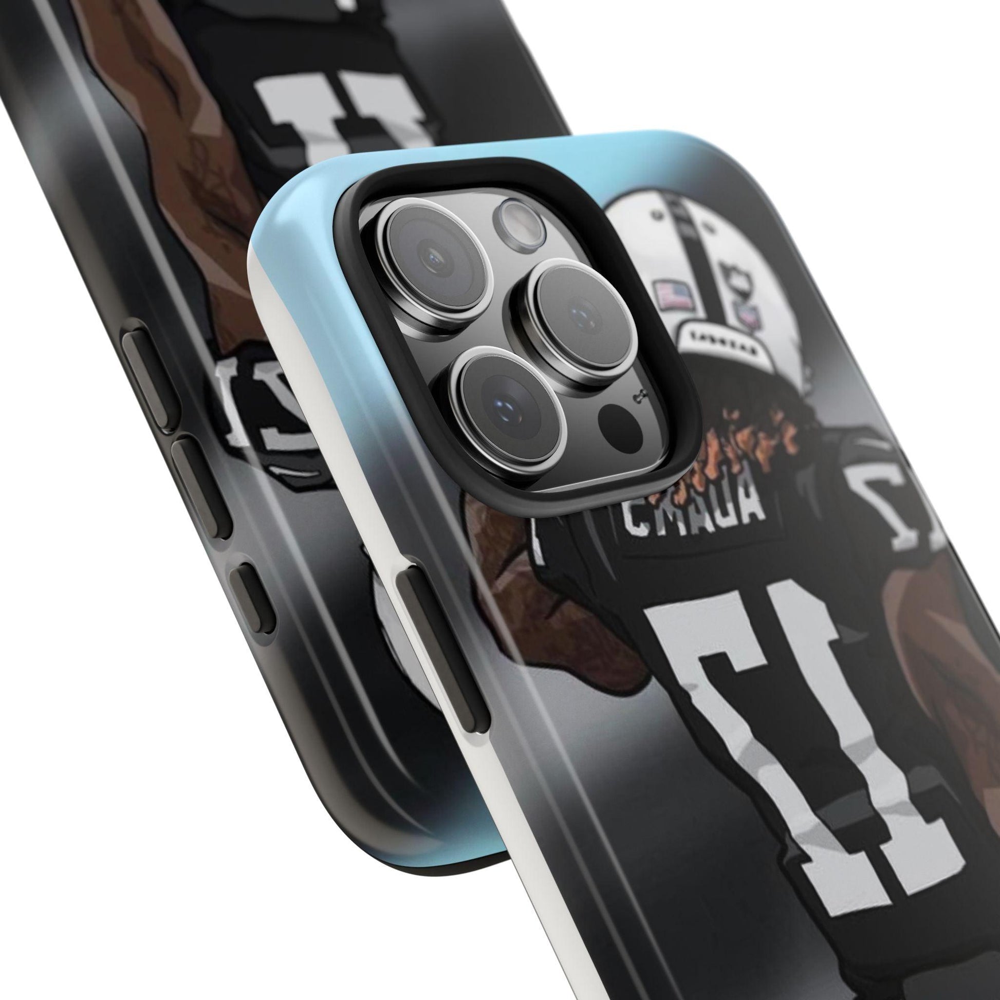 Adam 17 Player Showing Shirt Number Printed Tough Phone Case for iPhone & Samsung Galaxy - Bold Athlete Design - covers4phones